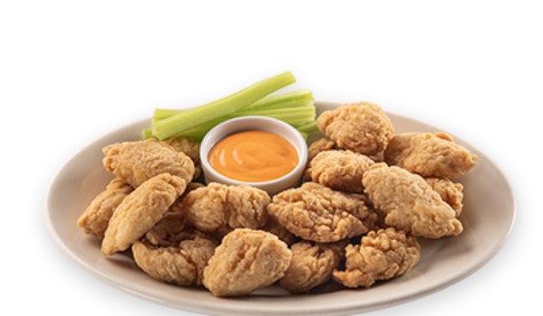  Uncooked Boneless White Chicken Chunk Fritter